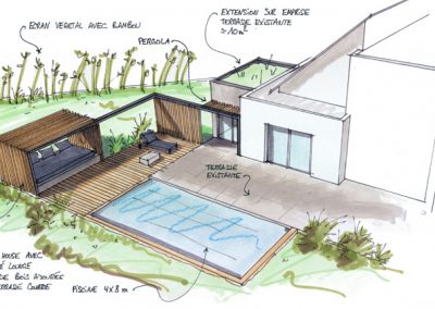 2016 – Construction d’un pool-house et d’une piscine à Nierderschaeffolsheim (mission esquisse)